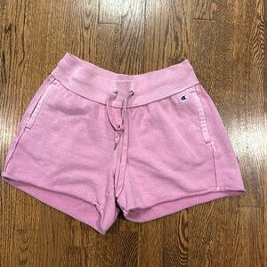 Champion Womens Pink Reverse Weave Lounge Comfy Shorts size small